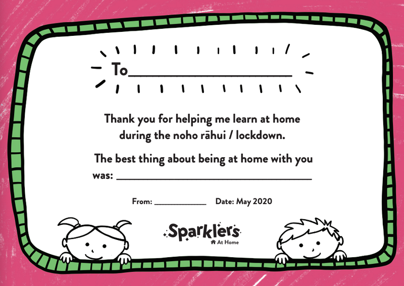 Certificate: Kids to whanau pic